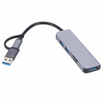 Adattatore HUB 5 in 1 USB-C a USB con lettore SD e TF