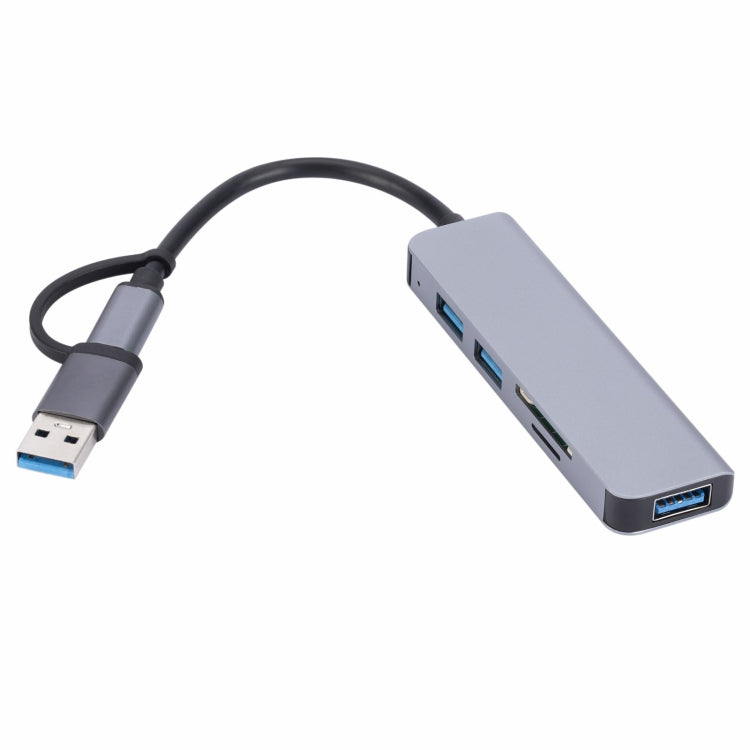 Adattatore HUB 5 in 1 USB-C a USB con lettore SD e TF
