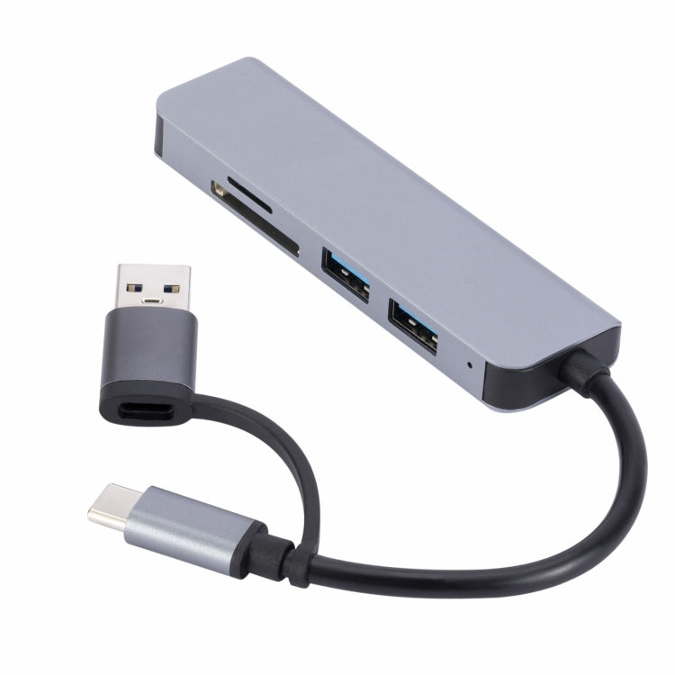 Adattatore HUB 5 in 1 USB-C a USB con lettore SD e TF