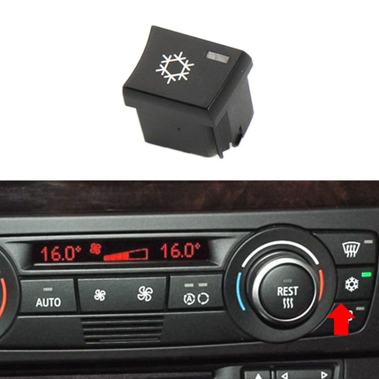 Per BMW Serie 1 / Serie 3 / X1 / X3 Pulsante interruttore pannello climatizzatore per auto con guida a sinistra, Air Volume Key Without OFF, Air Volume Key With OFF, AUTO Key, A Key, Snow Key