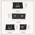 Per BMW Serie 1 / Serie 3 / X1 / X3 Pulsante interruttore pannello climatizzatore per auto con guida a sinistra, Air Volume Key Without OFF, Air Volume Key With OFF, AUTO Key, A Key, Snow Key