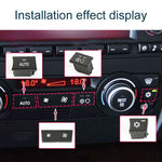 Per BMW Serie 1 / Serie 3 / X1 / X3 Pulsante interruttore pannello climatizzatore per auto con guida a sinistra, Air Volume Key Without OFF, Air Volume Key With OFF, AUTO Key, A Key, Snow Key