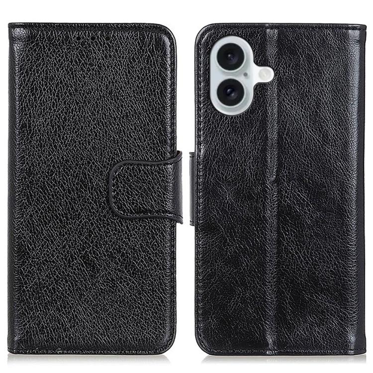 Custodia in pelle texture nappa per iPhone 16 e 15