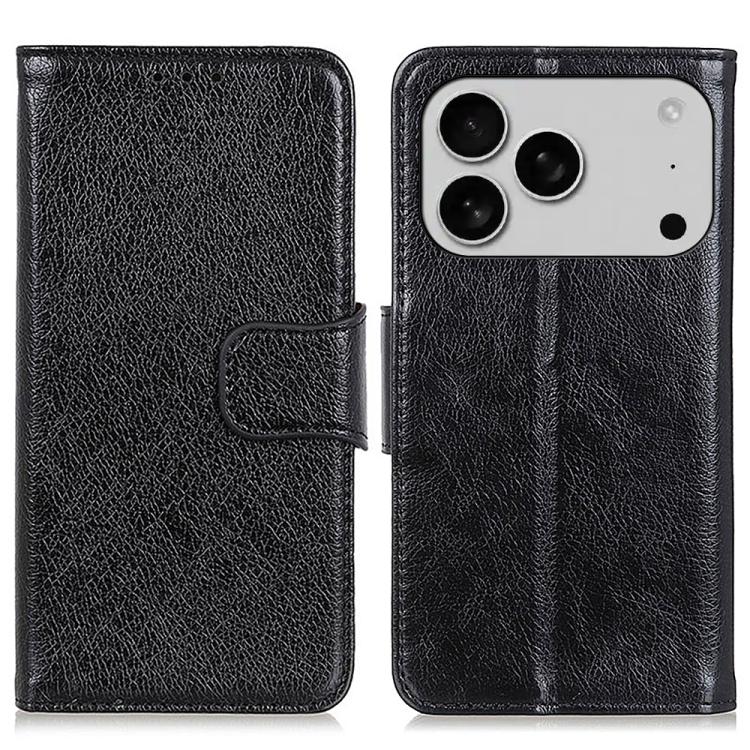 Custodia in pelle texture nappa per iPhone 16 e 15