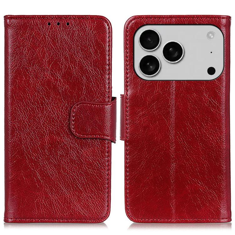 Custodia in pelle texture nappa per iPhone 16 e 15
