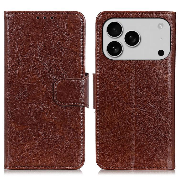 Custodia in pelle texture nappa per iPhone 16 e 15