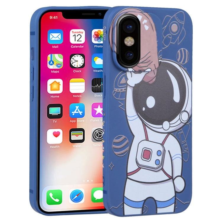 Custodia Spaceman per smartphone iPhone XS XR 8 Plus