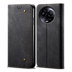 Custodia per telefono in pelle Flip Texture denim, For Realme GT5 Pro, For Realme 11 5G Global / 11x, For Realme 11 Pro / 11 Pro+, For Realme C65 4G, For Realme 10 Pro+