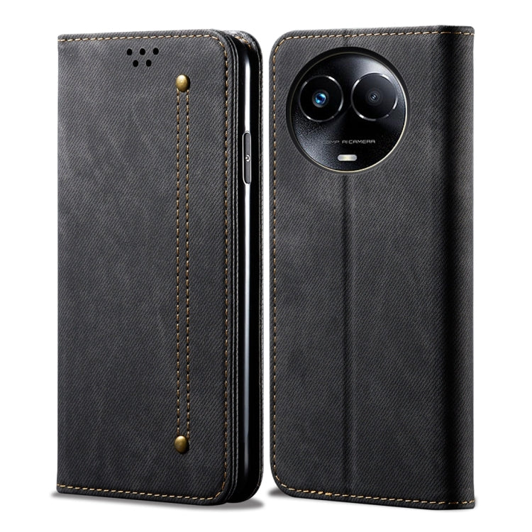 Custodia per telefono in pelle Flip Texture denim, For Realme GT5 Pro, For Realme 11 5G Global / 11x, For Realme 11 Pro / 11 Pro+, For Realme C65 4G, For Realme 10 Pro+