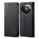 Custodia per telefono in pelle Flip Texture denim, For Realme Note 60 4G / C61 4G, For Realme 13 Pro 5G Global, For Realme GT 6T 5G Global, For Realme GT 6 5G Global, For Realme C63 / C61, For Realme 12 Pro / 12 Pro+