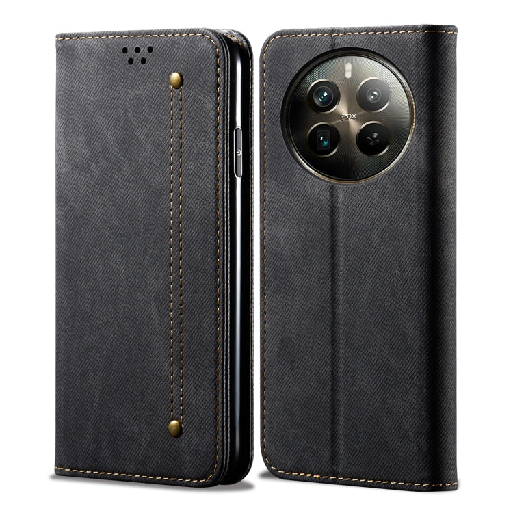 Custodia per telefono in pelle Flip Texture denim, For Realme Note 60 4G / C61 4G, For Realme 13 Pro 5G Global, For Realme GT 6T 5G Global, For Realme GT 6 5G Global, For Realme C63 / C61, For Realme 12 Pro / 12 Pro+