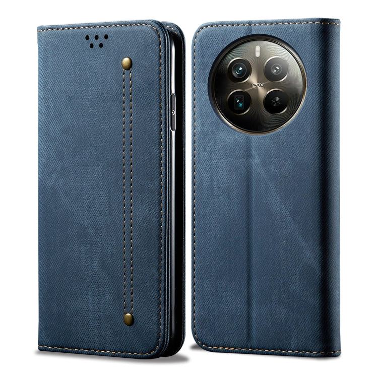 Custodia per telefono in pelle Flip Texture denim, For Realme Note 60 4G / C61 4G, For Realme 13 Pro 5G Global, For Realme GT 6T 5G Global, For Realme GT 6 5G Global, For Realme C63 / C61, For Realme 12 Pro / 12 Pro+