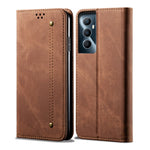 Custodia per telefono in pelle Flip Texture denim, For Realme GT5 Pro, For Realme 11 5G Global / 11x, For Realme 11 Pro / 11 Pro+, For Realme C65 4G, For Realme 10 Pro+