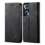 Custodia per telefono in pelle Flip Texture denim, For Realme GT5 Pro, For Realme 11 5G Global / 11x, For Realme 11 Pro / 11 Pro+, For Realme C65 4G, For Realme 10 Pro+