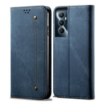 Custodia per telefono in pelle Flip Texture denim, For Realme GT5 Pro, For Realme 11 5G Global / 11x, For Realme 11 Pro / 11 Pro+, For Realme C65 4G, For Realme 10 Pro+