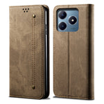 Custodia per telefono in pelle Flip Texture denim, For Realme Note 60 4G / C61 4G, For Realme 13 Pro 5G Global, For Realme GT 6T 5G Global, For Realme GT 6 5G Global, For Realme C63 / C61, For Realme 12 Pro / 12 Pro+