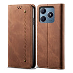 Custodia per telefono in pelle Flip Texture denim, For Realme Note 60 4G / C61 4G, For Realme 13 Pro 5G Global, For Realme GT 6T 5G Global, For Realme GT 6 5G Global, For Realme C63 / C61, For Realme 12 Pro / 12 Pro+