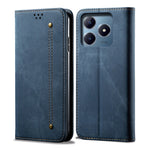 Custodia per telefono in pelle Flip Texture denim, For Realme Note 60 4G / C61 4G, For Realme 13 Pro 5G Global, For Realme GT 6T 5G Global, For Realme GT 6 5G Global, For Realme C63 / C61, For Realme 12 Pro / 12 Pro+