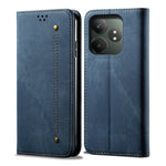 Custodia per telefono in pelle Flip Texture denim, For Realme Note 60 4G / C61 4G, For Realme 13 Pro 5G Global, For Realme GT 6T 5G Global, For Realme GT 6 5G Global, For Realme C63 / C61, For Realme 12 Pro / 12 Pro+