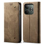 Custodia per telefono in pelle Flip Texture denim, For Realme Note 60 4G / C61 4G, For Realme 13 Pro 5G Global, For Realme GT 6T 5G Global, For Realme GT 6 5G Global, For Realme C63 / C61, For Realme 12 Pro / 12 Pro+