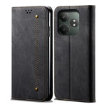 Custodia per telefono in pelle Flip Texture denim, For Realme Note 60 4G / C61 4G, For Realme 13 Pro 5G Global, For Realme GT 6T 5G Global, For Realme GT 6 5G Global, For Realme C63 / C61, For Realme 12 Pro / 12 Pro+