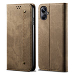 Custodia per telefono in pelle Flip Texture denim, For Realme GT5 Pro, For Realme 11 5G Global / 11x, For Realme 11 Pro / 11 Pro+, For Realme C65 4G, For Realme 10 Pro+