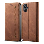 Custodia per telefono in pelle Flip Texture denim, For Realme GT5 Pro, For Realme 11 5G Global / 11x, For Realme 11 Pro / 11 Pro+, For Realme C65 4G, For Realme 10 Pro+