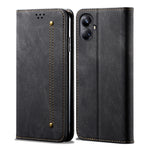 Custodia per telefono in pelle Flip Texture denim, For Realme GT5 Pro, For Realme 11 5G Global / 11x, For Realme 11 Pro / 11 Pro+, For Realme C65 4G, For Realme 10 Pro+