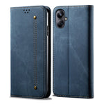 Custodia per telefono in pelle Flip Texture denim, For Realme GT5 Pro, For Realme 11 5G Global / 11x, For Realme 11 Pro / 11 Pro+, For Realme C65 4G, For Realme 10 Pro+
