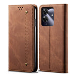 Custodia per telefono in pelle Flip Texture denim, For Realme Note 60 4G / C61 4G, For Realme 13 Pro 5G Global, For Realme GT 6T 5G Global, For Realme GT 6 5G Global, For Realme C63 / C61, For Realme 12 Pro / 12 Pro+
