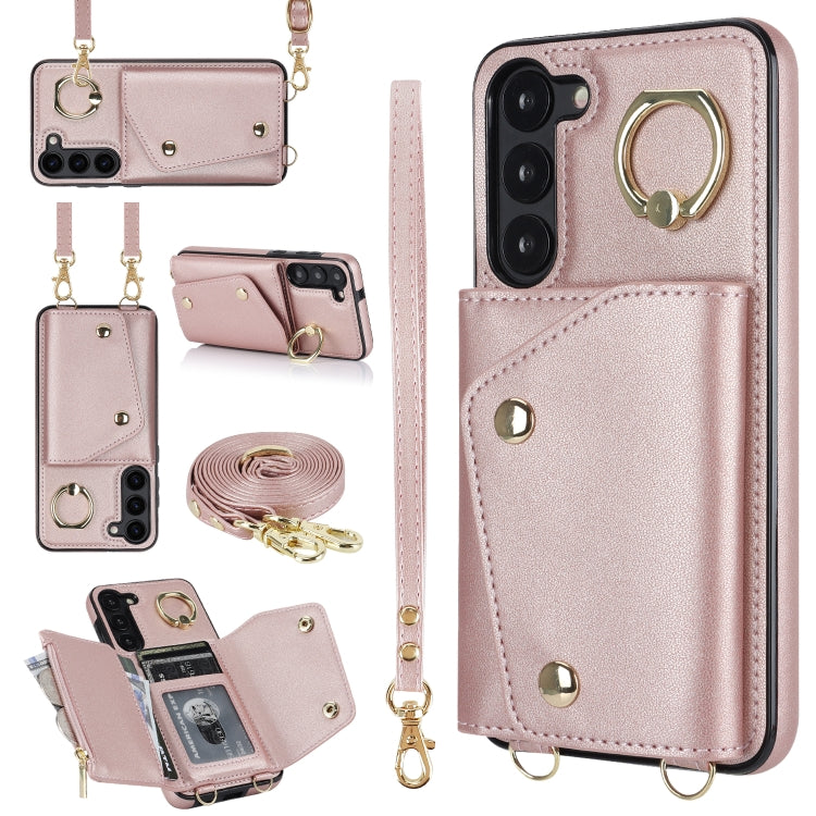 Custodia portafoglio con cerniera per smartphone Samsung Galaxy