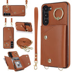 Custodia portafoglio con cerniera per smartphone Samsung Galaxy