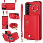 Custodia portafoglio con cerniera per smartphone Samsung Galaxy