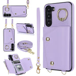 Custodia portafoglio con cerniera per smartphone Samsung Galaxy