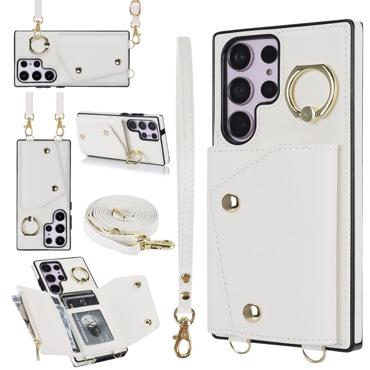 Custodia portafoglio con cerniera per smartphone Samsung Galaxy