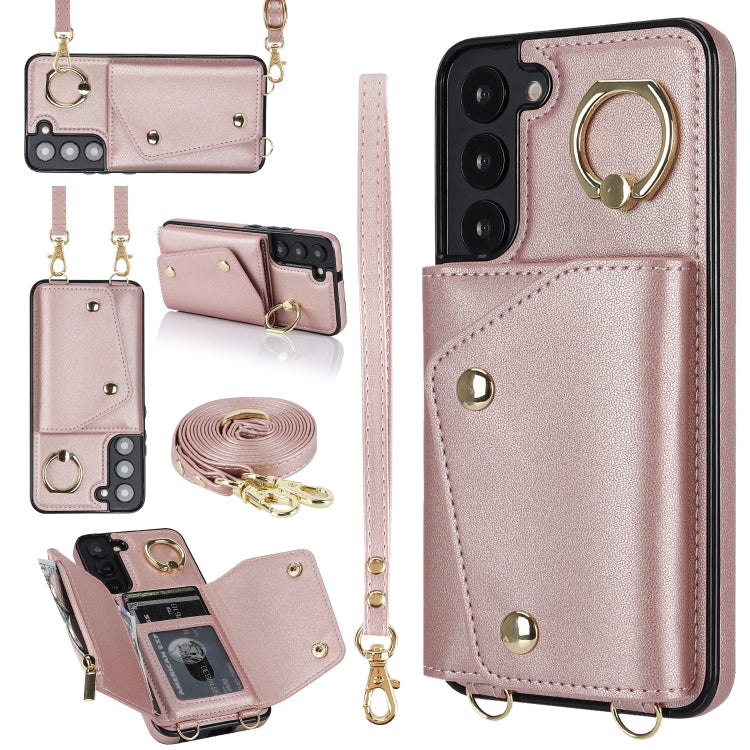 Custodia portafoglio con cerniera per Samsung Galaxy S22 Ultra