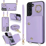 Custodia portafoglio con cerniera per Samsung Galaxy S22 Ultra