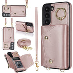 Custodia portafoglio con cerniera per Samsung Galaxy S22 Ultra