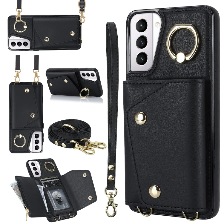 Custodia portafoglio con cerniera per Samsung Galaxy S21 5G