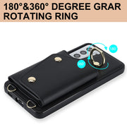 Custodia portafoglio con cerniera per Samsung Galaxy S21 5G