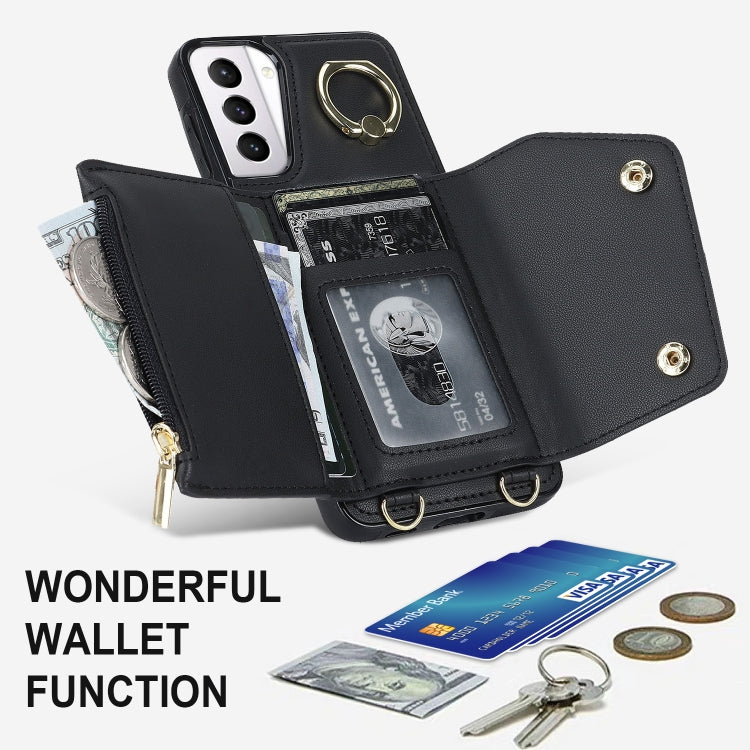 Custodia portafoglio con cerniera per Samsung Galaxy S21 5G