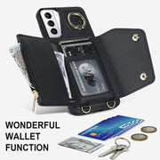 Custodia portafoglio con cerniera per Samsung Galaxy S21 5G