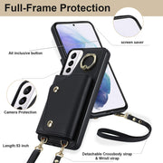 Custodia portafoglio con cerniera per Samsung Galaxy S21 5G