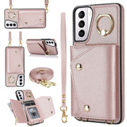 Custodia portafoglio con cerniera per Samsung Galaxy S21 5G