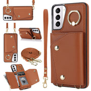 Custodia portafoglio con cerniera per Samsung Galaxy S21 5G