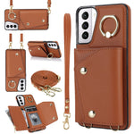 Custodia portafoglio con cerniera per Samsung Galaxy S21 5G
