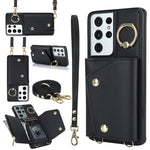 Custodia portafoglio con cerniera per Samsung Galaxy S21 5G