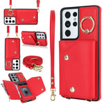 Custodia portafoglio con cerniera per Samsung Galaxy S21 5G