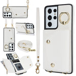 Custodia portafoglio con cerniera per Samsung Galaxy S21 5G