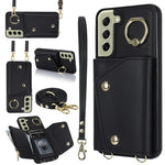 Custodia portafoglio con cerniera per Samsung Galaxy S22 Ultra